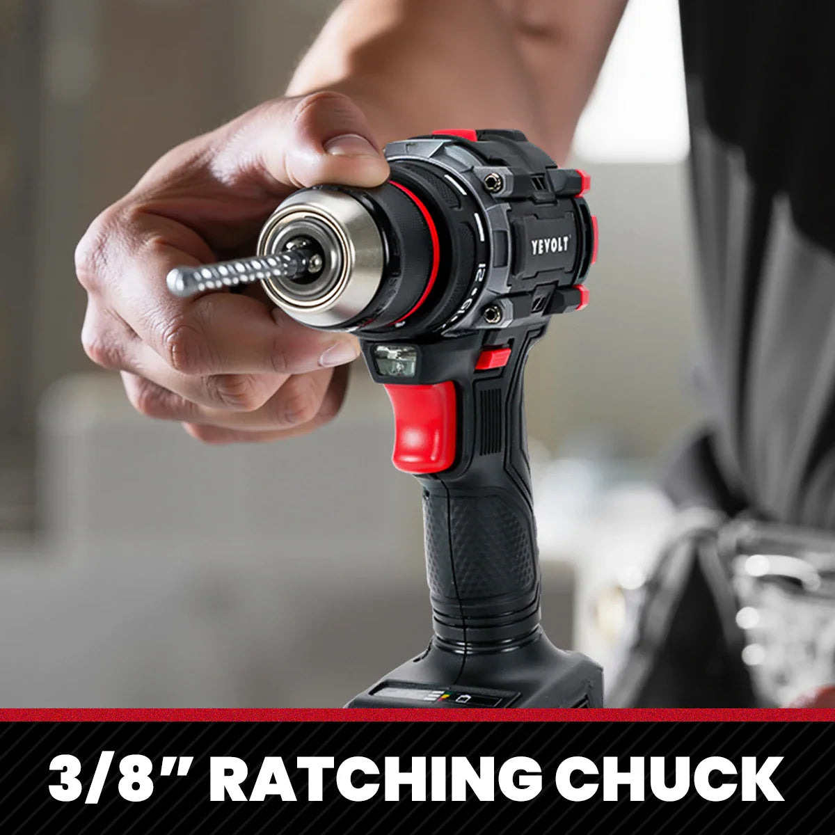 20V Brushless Cordless Drill Driver, Compact 21+1 Torque Keyless 3/8\" (0.8–10mm) Handheld Screwdriver with LED FanzyMarket