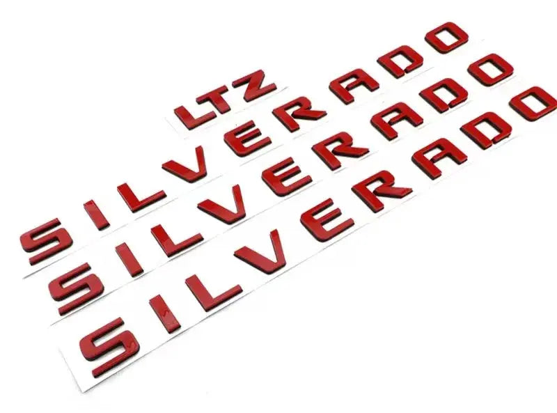 ABS Letters Emblem SILVERADO LTZ Applicable to Chevrolet Car Styling Fender Truck Badge Nameplate Logo Sticker Gm Service Guy