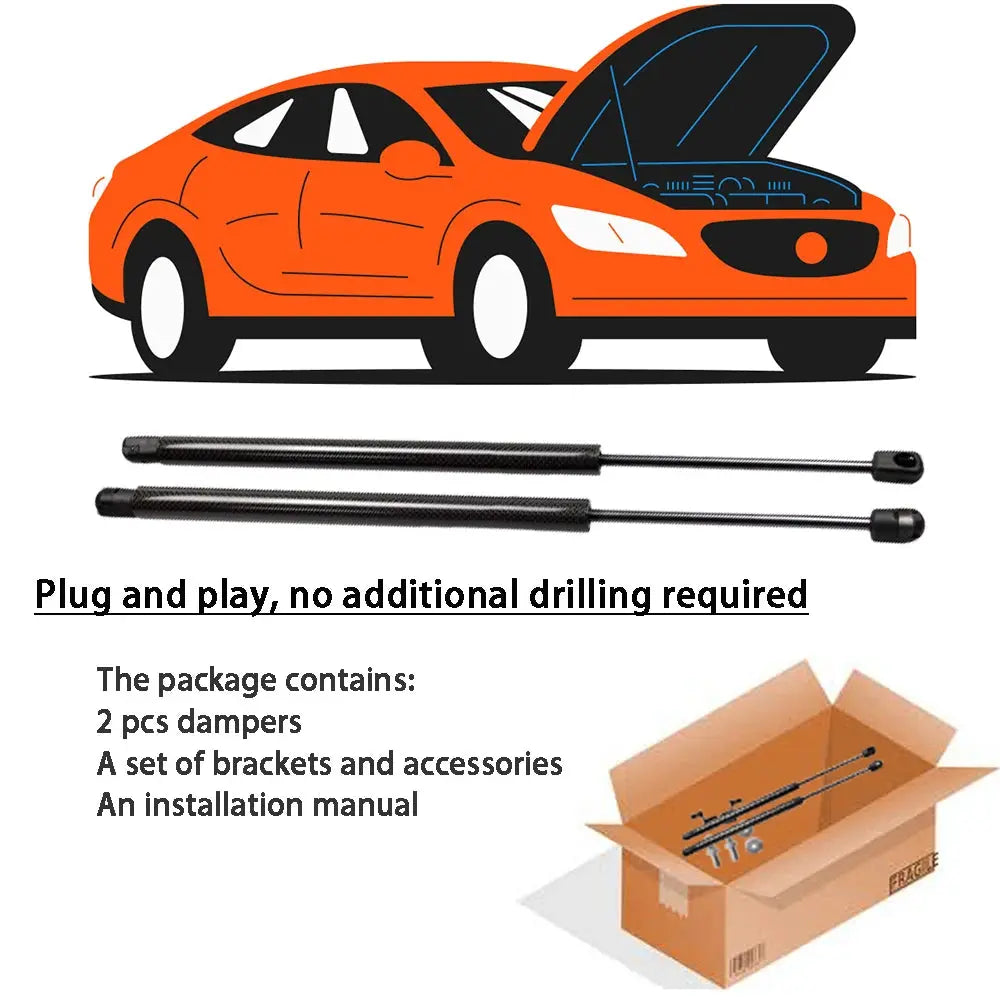 Front Hood Struts Kit For Honda Accord 10th 2018-2026 CV1 CV2 CV3 Bonnet Modify Shock Dampers Lift Support Rods Prop Gas Spring Gm Service Guy