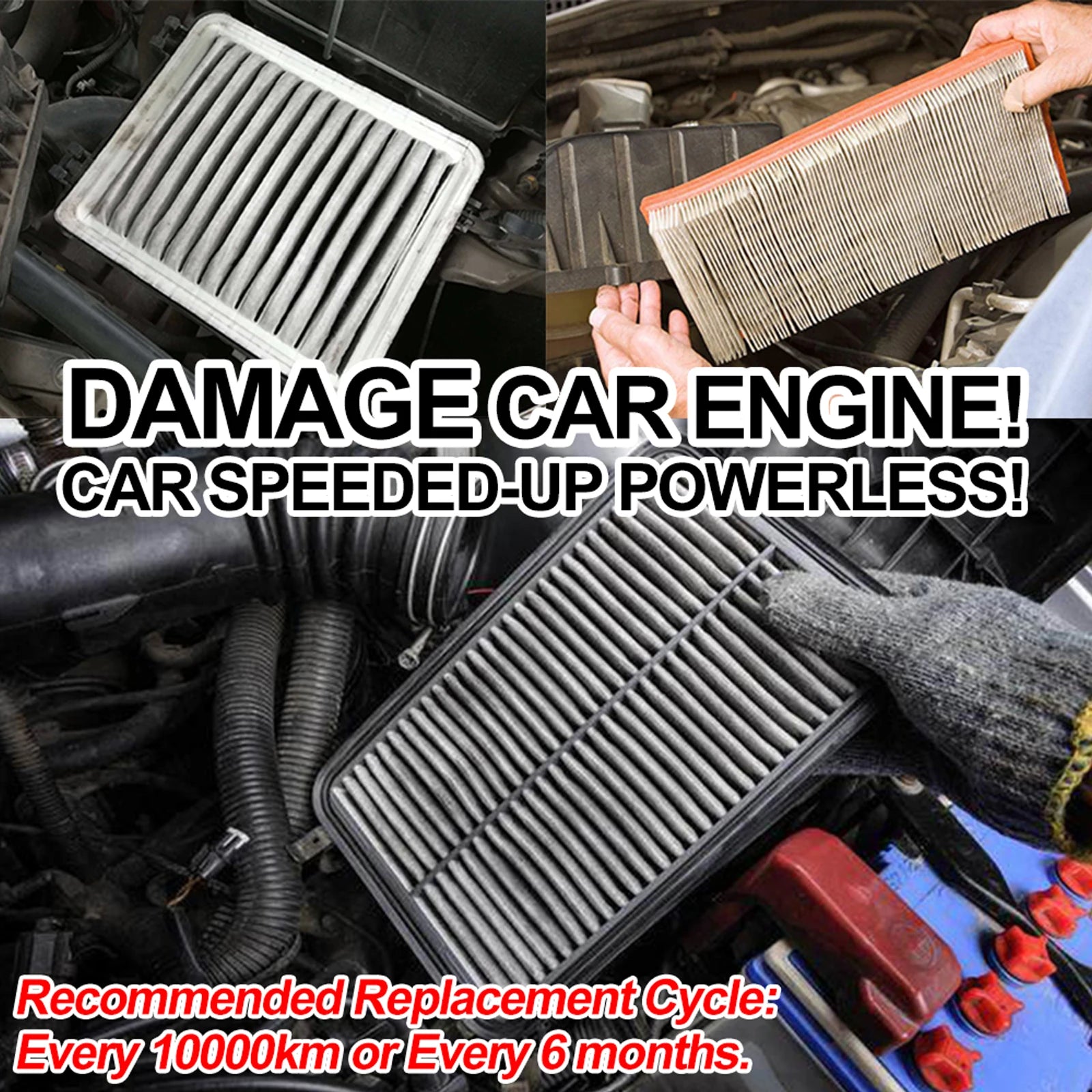 Gm Service Guy car engine air filter for GMC Acadia, Cadillac XT5, Buick Enclave, Chevy Traverse, Blazer 2017-2024