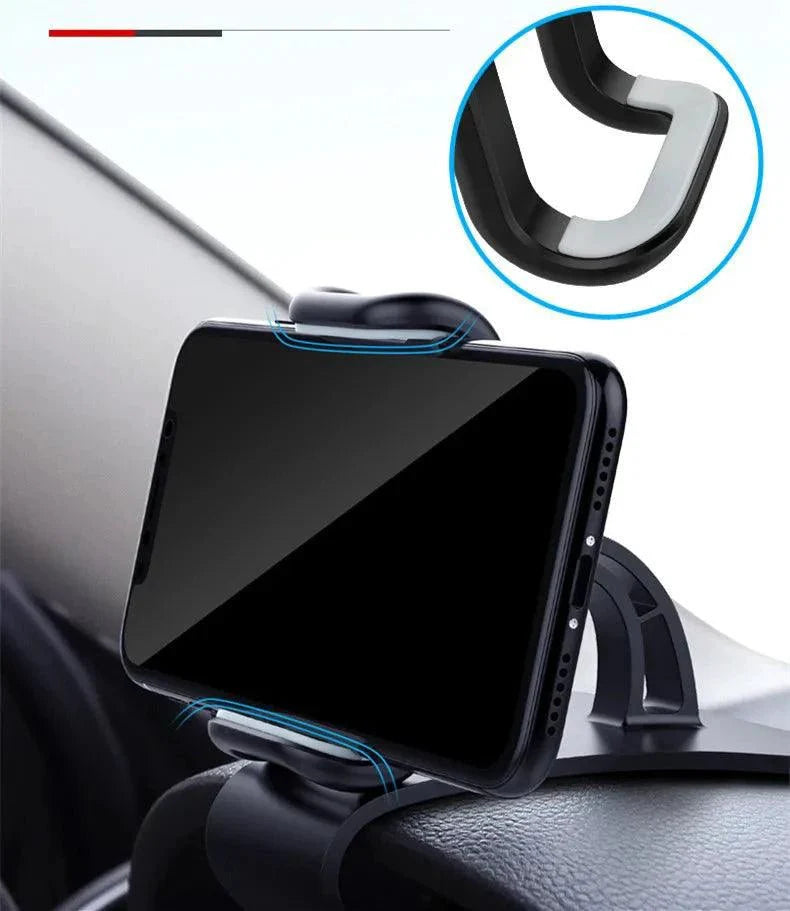 360 Rotatable Car Phone Holder Universal Cell Phone Stands Car Rack Dashboard Support for Auto Grip Mobile Phone Fixed Bracket MANDOTOS