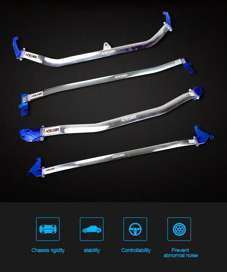 Front Strut Bar for Honda Fit 2004-2023 Racing Car Engine Front Upper Tower Strut Bar Brace Modification Parts STB Anti-Roll Bar Gm Service Guy