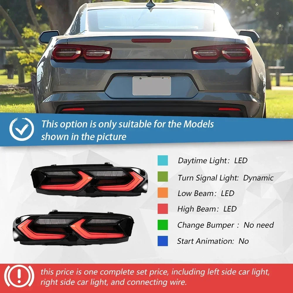 Chevrolet Camaro 2014-2020 LED rear tail light assembly, upgrade taillights with turn signals, automotive accessory by GM Service Guy