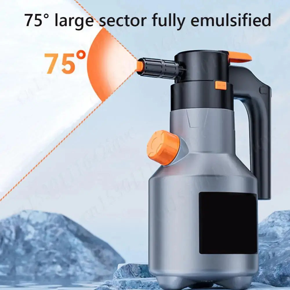 Rechargeable Electric Foam Sprayer Handheld Professional 2L Snow Foam Cannon Motorized Car Wash Sprayer for Car Wash Garden Gm Service Guy