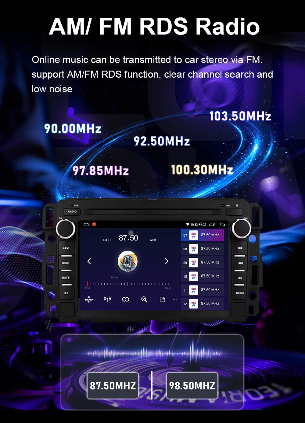 7inch Wireless Carplay Android Auto Car Radio For Chevrolet Silverado GMC Sierra Impala Traverse Avalanche Multimedia Player GPS Gm Service Guy