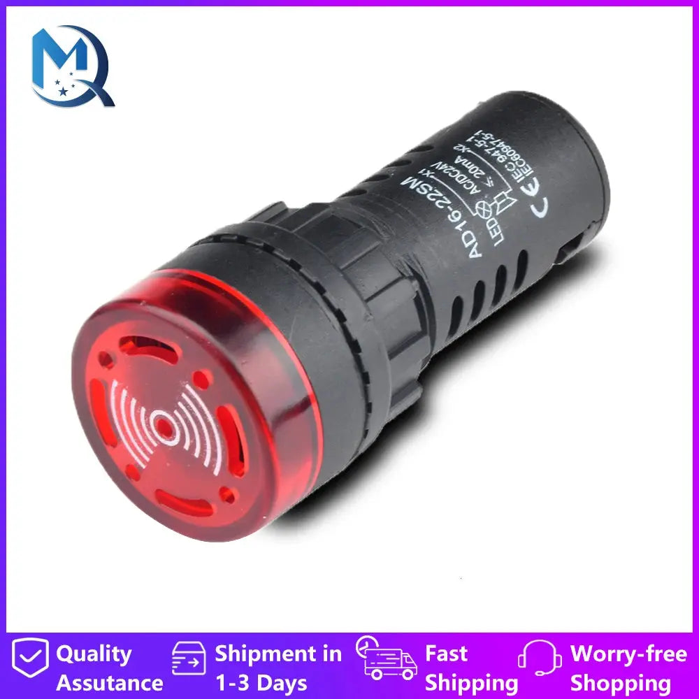 Intermittent sound and flash sound and light buzzer ED16-22SM alarm device 22MM 12V 24V 220V Gm Service Guy