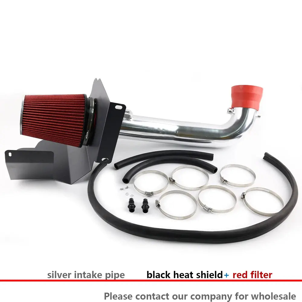 For Silverado 2014-18 Chevy GMC Sierra 1500 5.3L 6.2L V8 engine parts Red Filter Cold Air Intake Kit Gm Service Guy