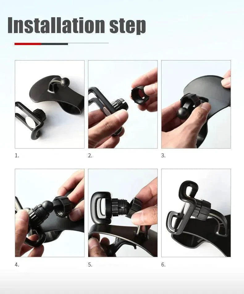 360 Rotatable Car Phone Holder Universal Cell Phone Stands Car Rack Dashboard Support for Auto Grip Mobile Phone Fixed Bracket MANDOTOS
