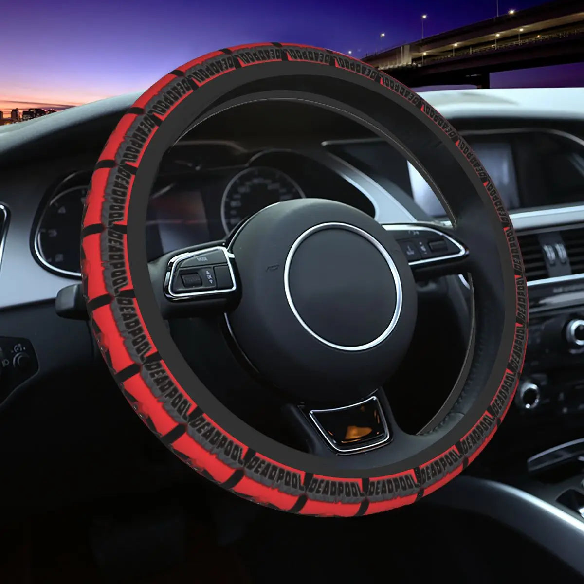 Kawaii Manga Steering Wheel Cover Soft Universal Fit 37-38 cm (14.5-15 in) Car Protector FanzyMarket