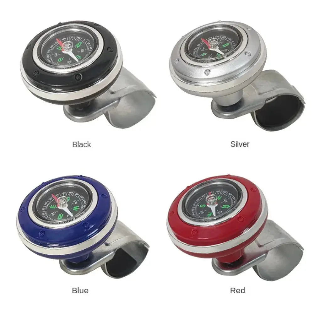 Steering Wheel Spinner Knob with Compass 360-degree Power Handle Ball Booster for Car Vehicle Steering Wheel Auto Gm Service Guy