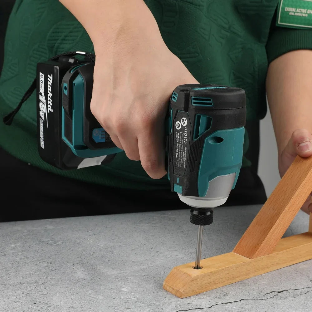 Cordless Impact Driver Brushless Motor 18V 180 N·m (133 ft·lb) T-Mode Electric Drill for Wood & Bolts FanzyMarket