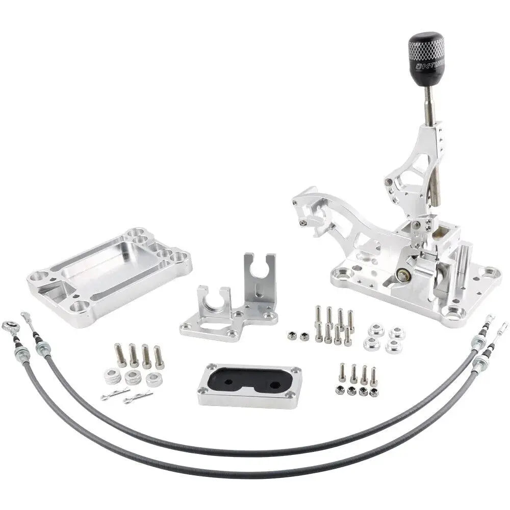 racing parts For K-Series Shifter Shift Knob Gear Base Plate Cables Trans Bracket Shifter Kit Gm Service Guy