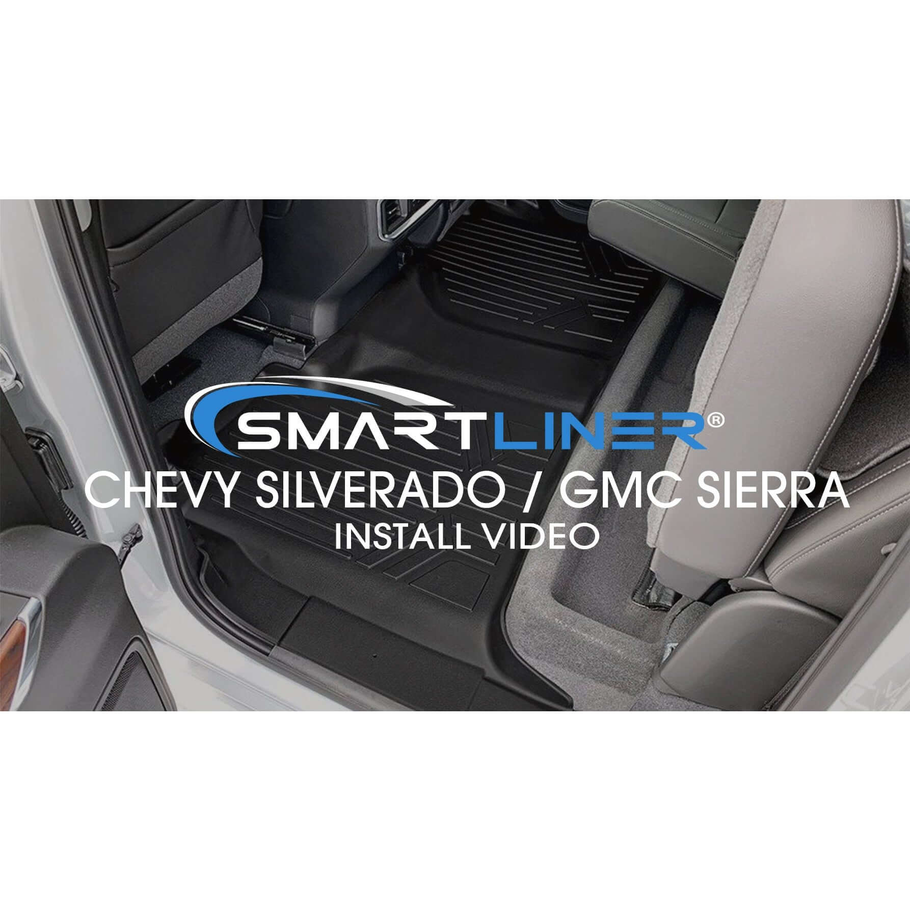 SMARTLINER Custom Fit Floor Liners For Crew Cab 2014-2018 Silverado/Sierra 1500 - 2015-2021 2500/3500 HD Smartliner USA