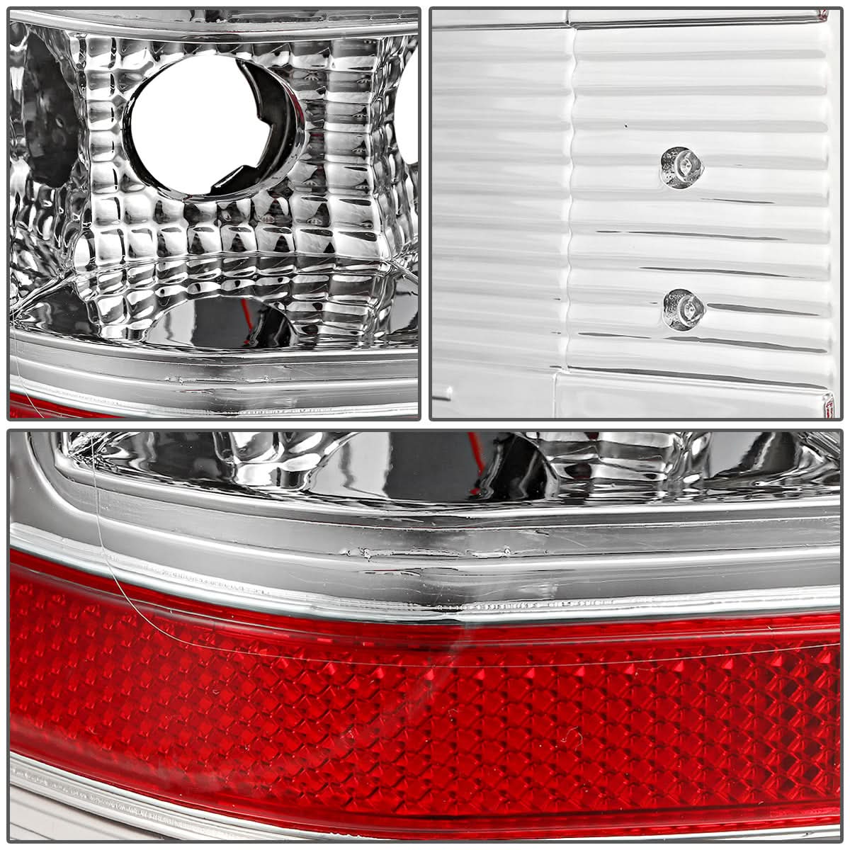 K2 Industries LED tail lights for Chevrolet Silverado and GMC Sierra 07-14, featuring TRON style 3D design and bright illumination