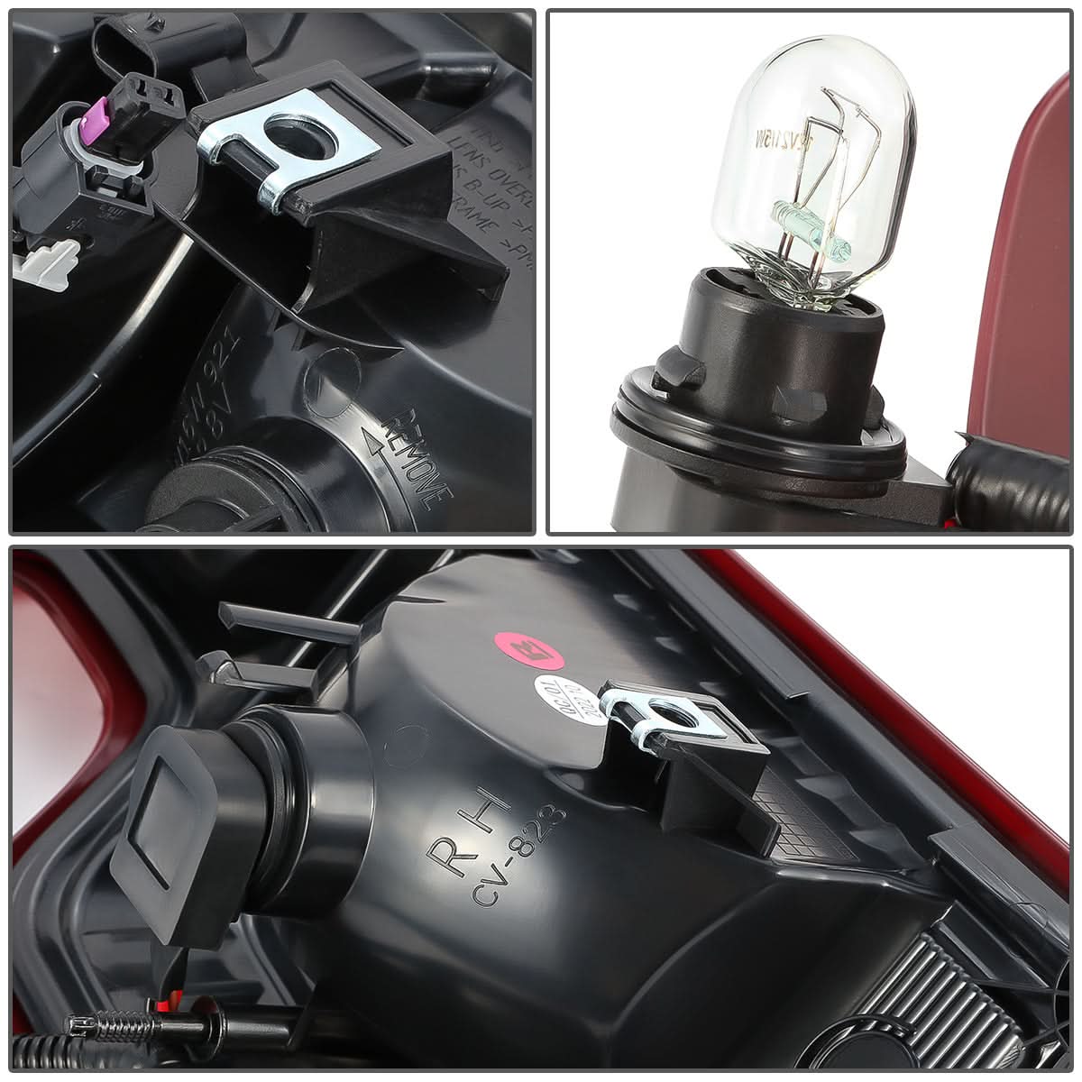 Chevrolet Silverado 1500 LED tail lights in red by K2 Industries, showcasing the modern design and bright illumination.