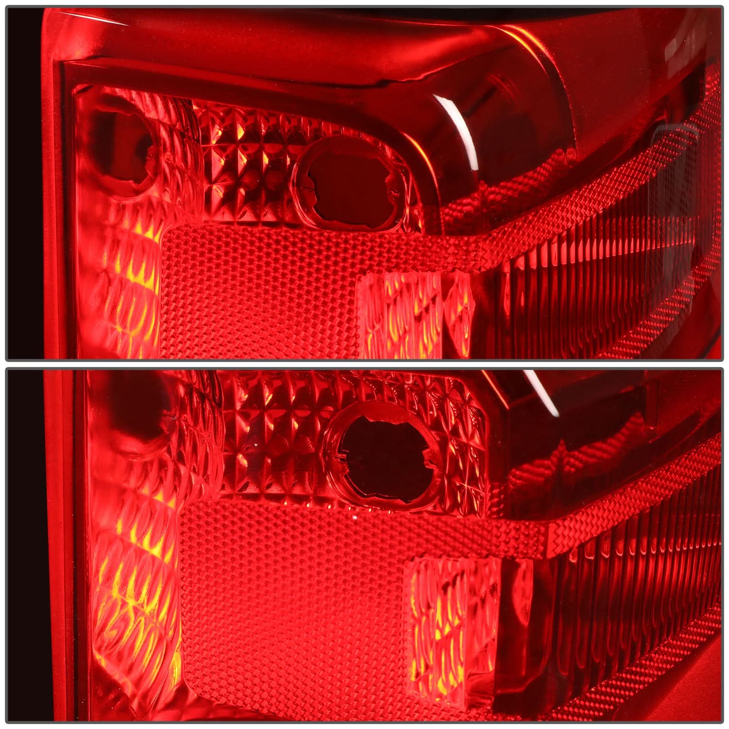 Right side red LED tail light for 2014-2019 Chevrolet Silverado by K2 Industries, showing clear lens and mounting details.