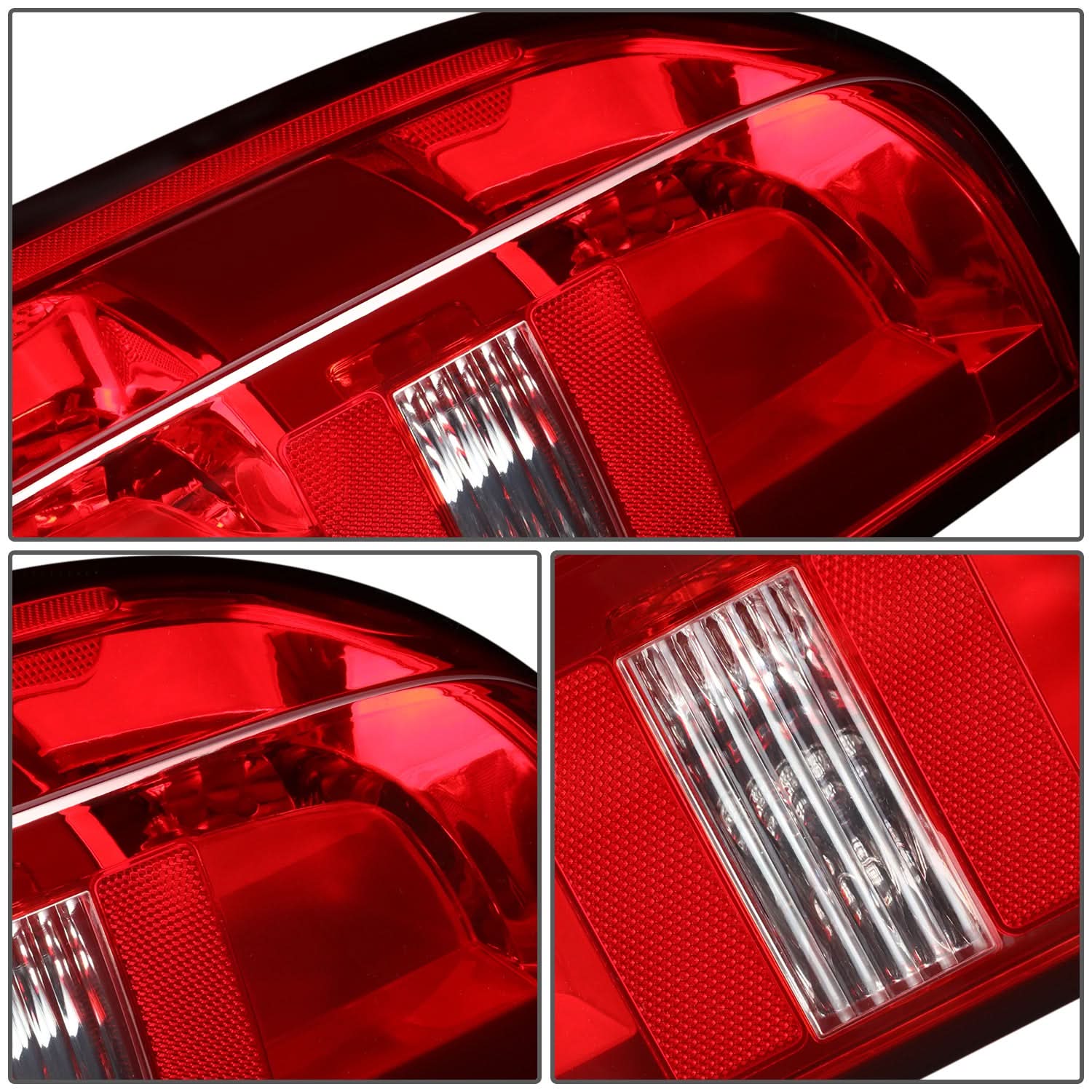 Chevrolet Colorado factory OE style red clear tail light by K2 Industries, showing the red and clear lens design for tail light assembly.
