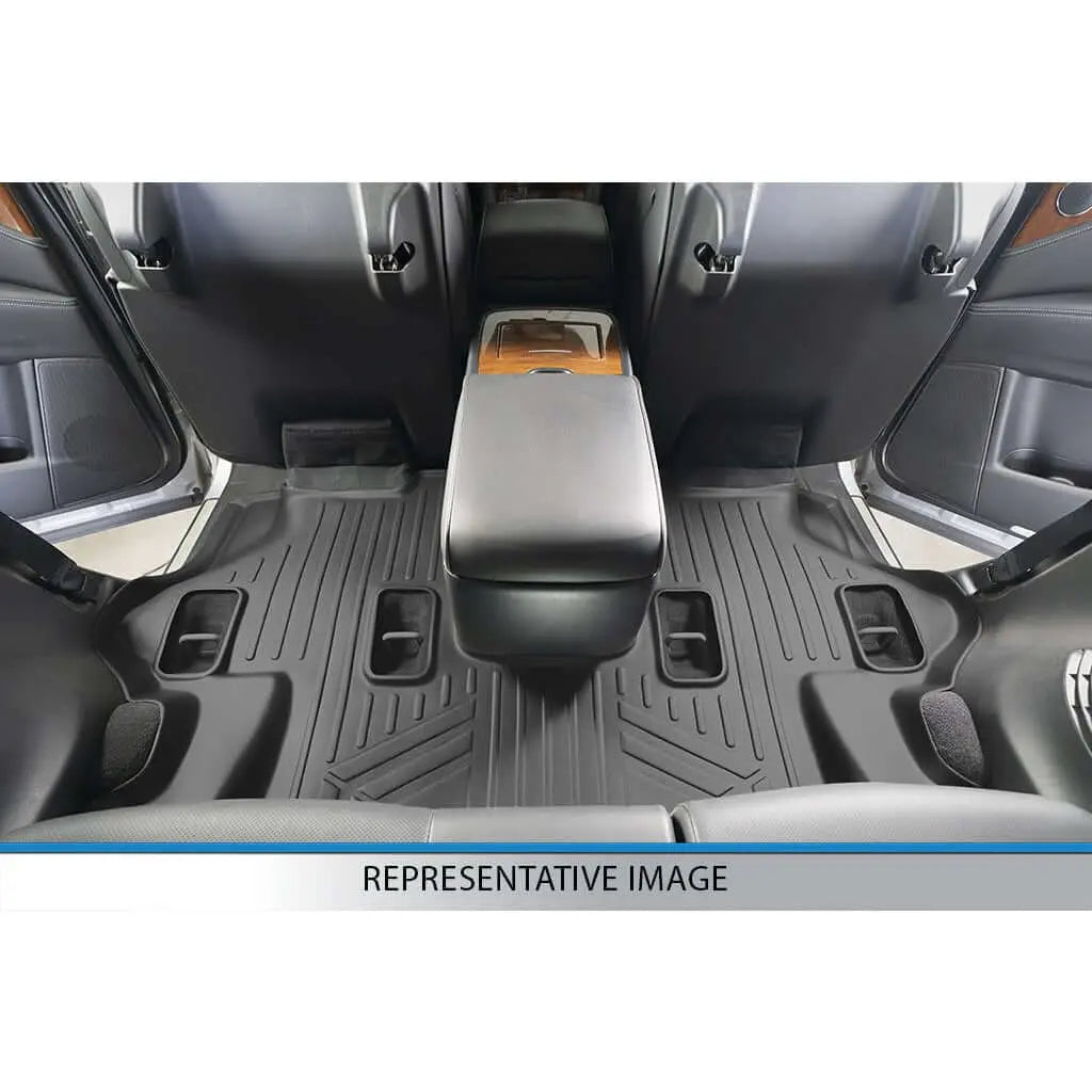 SMARTLINER Custom Fit Floor Liners For 2018-2023 Chevrolet Traverse (with 2nd Row Bench Seat) Smartliner USA