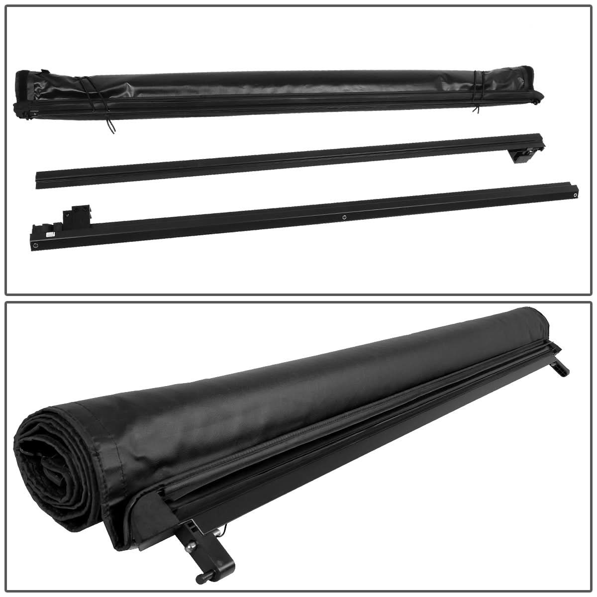 K2 Industries roll-up tonneau cover for 2014-2019 Chevrolet Silverado and GMC Sierra, 6.5-foot bed, installed on truck bed.