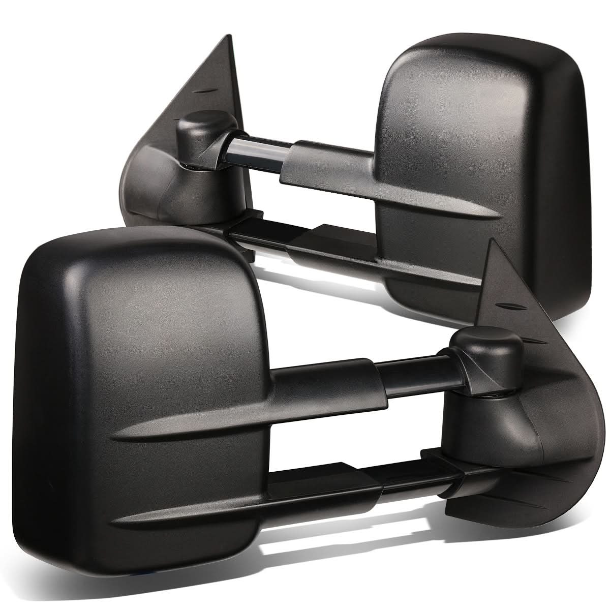 Powered heated towing mirrors for 2007-2012 Chevrolet Silverado and GMC Sierra by K2 Industries, showing the mirror assembly.