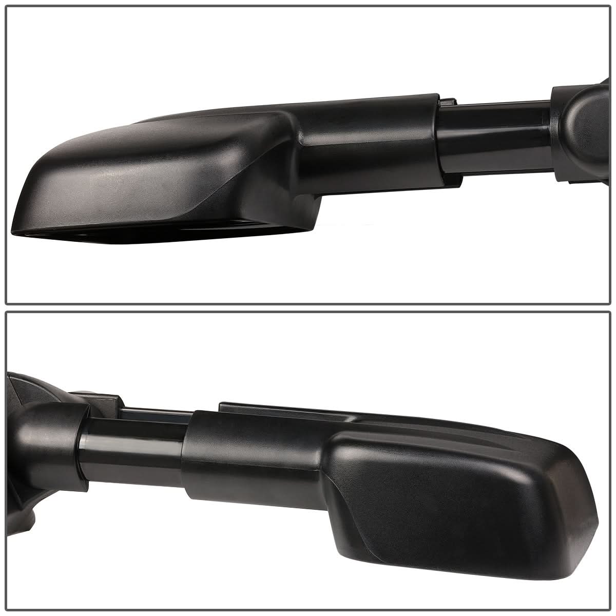 Powered heated towing mirrors for 2007-2012 Chevrolet Silverado and GMC Sierra by K2 Industries, showing the mirrors installed on the truck.