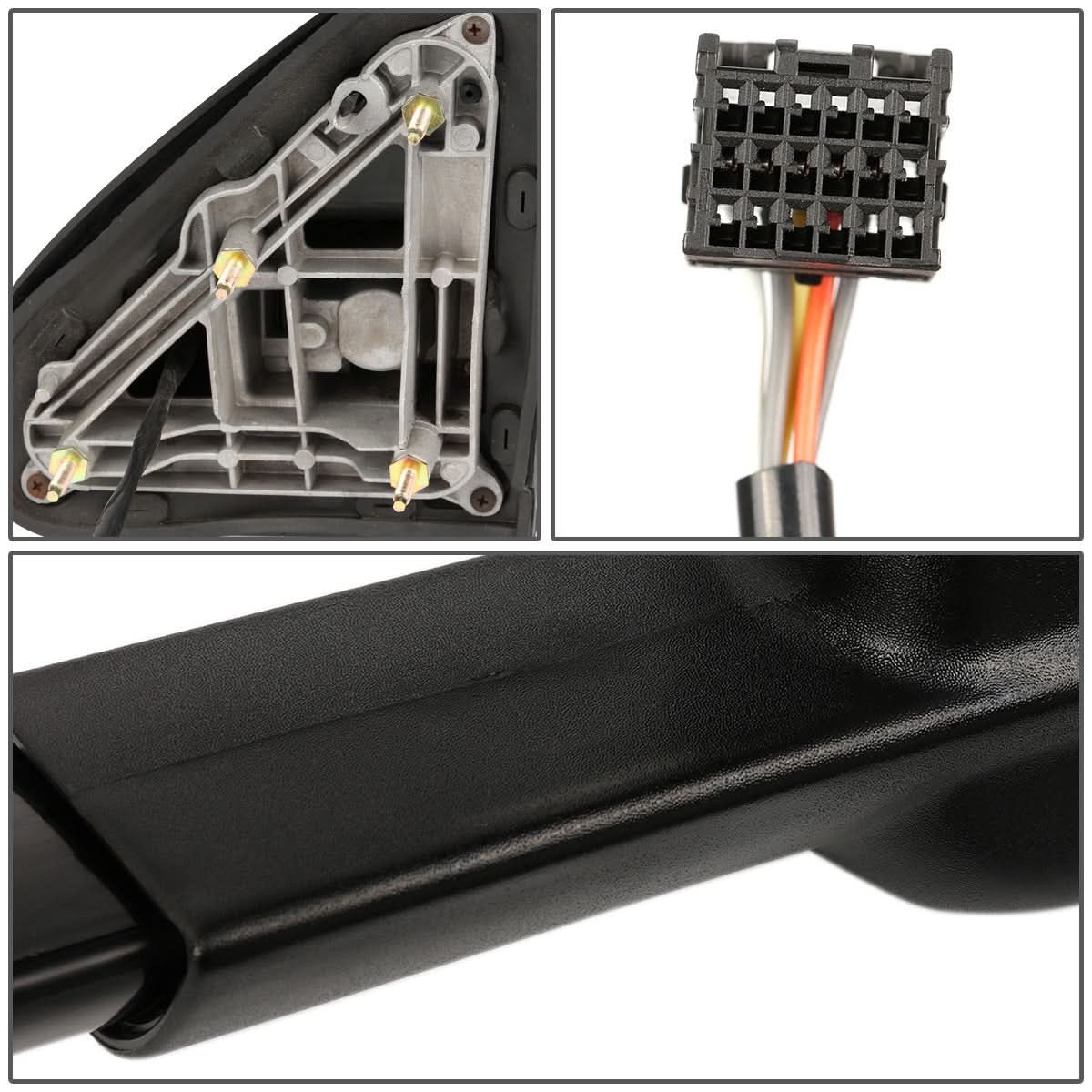 K2 Industries heated towing mirrors for 2014-2020 Chevrolet Silverado and GMC Sierra trucks, featuring powered adjustments.