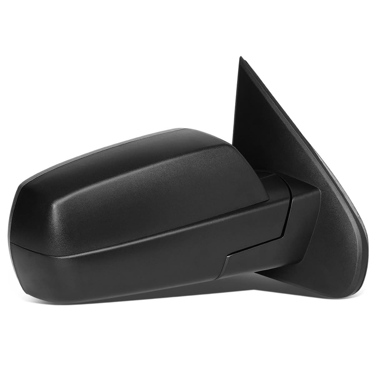 K2 Industries powered heated right towing mirror for 2014-2018 Chevrolet Silverado and GMC Sierra, with adjustable features and black finish.