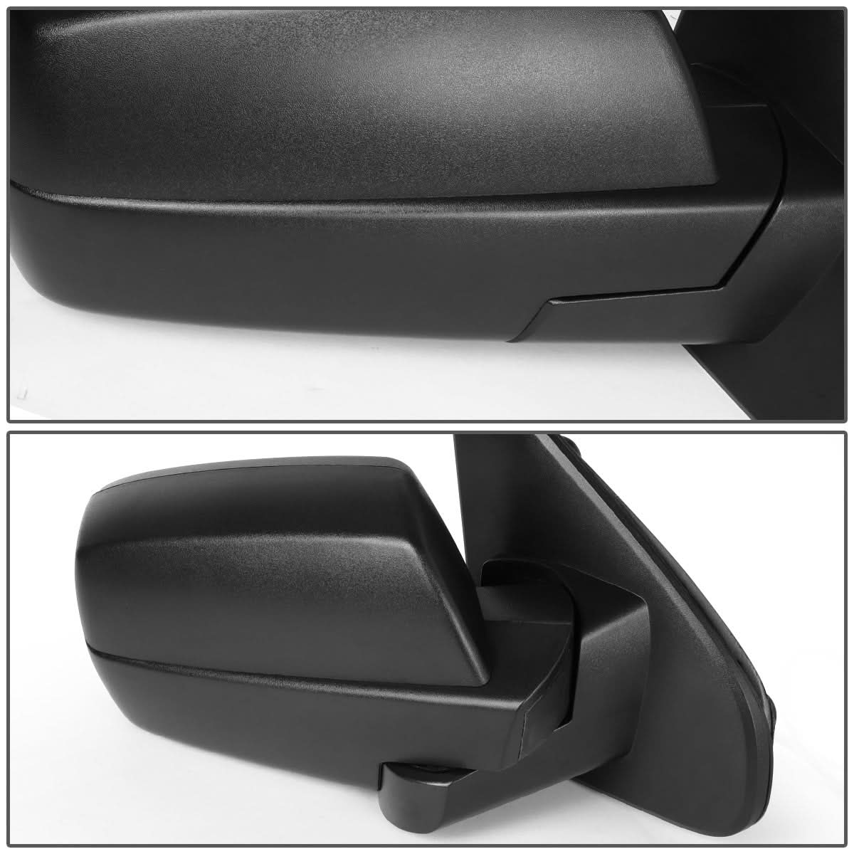 K2 Industries powered heated right towing mirror for 2014-2018 Chevrolet Silverado and GMC Sierra trucks, with manual adjustment.
