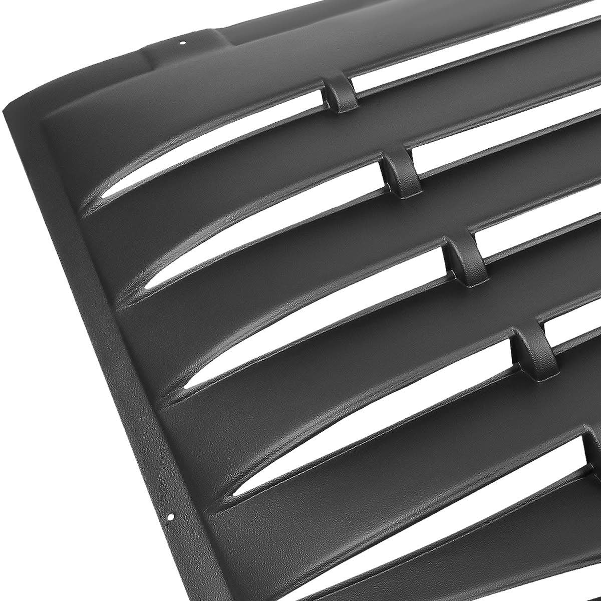 Chevrolet Cavalier 1995-2003 rear window louver by K2 Industries, 2-door model, with slatted design and glossy finish.