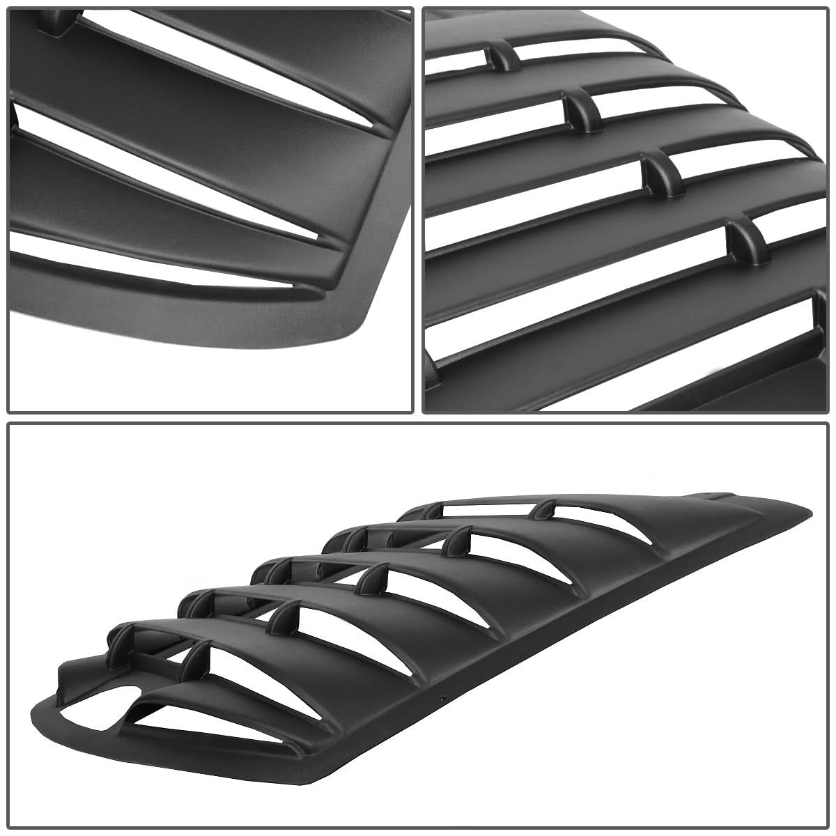 Chevrolet Cavalier 1995-2003 rear window louver by K2 Industries, 2-door model, made of durable window component material.