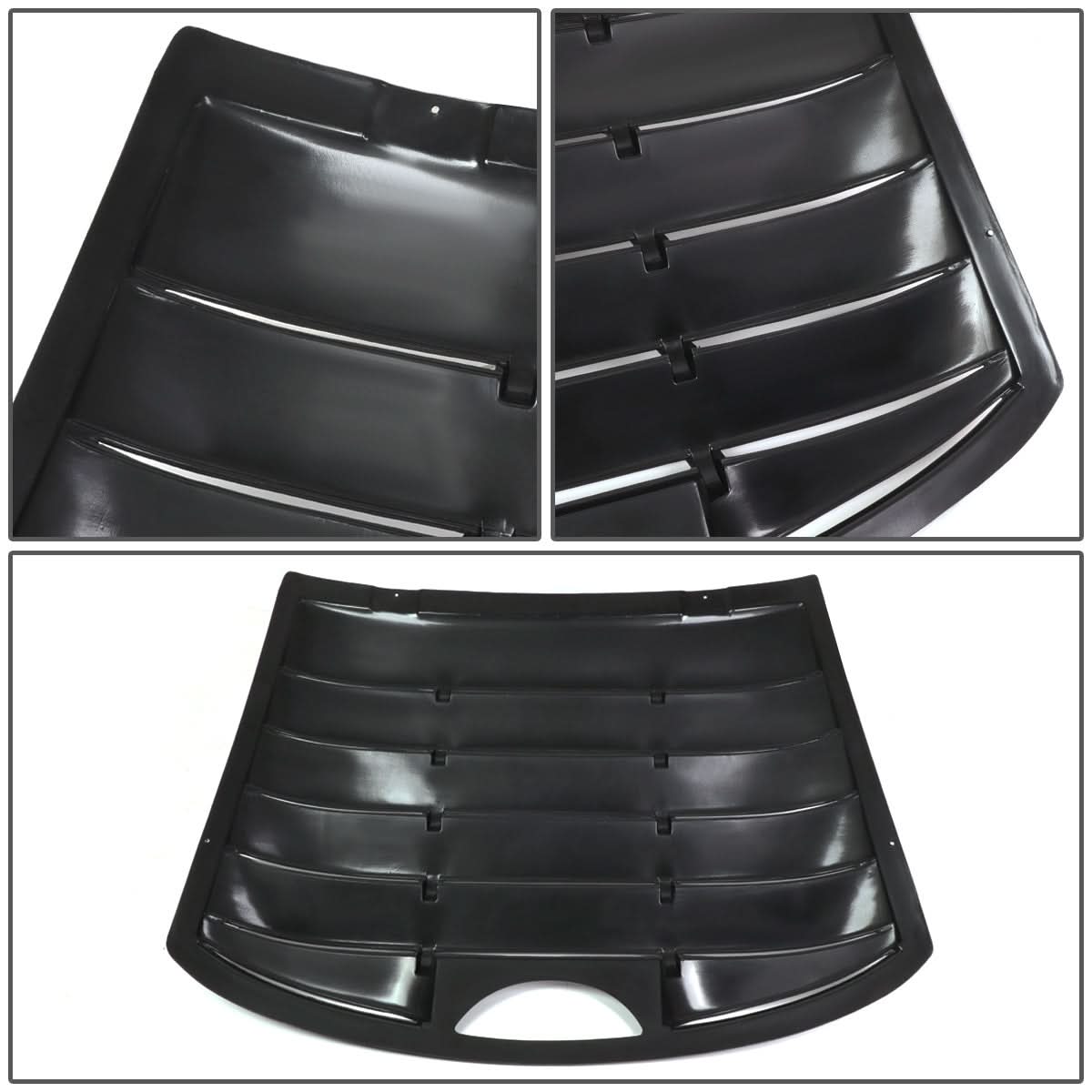 Chevrolet Cavalier 1995-2003 rear window louver by K2 Industries, 2-door model, enhances style and provides shade.