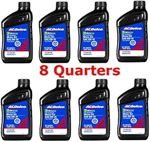 ACDelco 109236 0W-20 dexos1 Gen 2 Full Synthetic Motor Oil 1 Quart (8 pack) Gm Service Guy