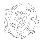 ACDelco Wheel Bearing and Hub Assemblies, Steel, Natural, Front, Each - 85137056