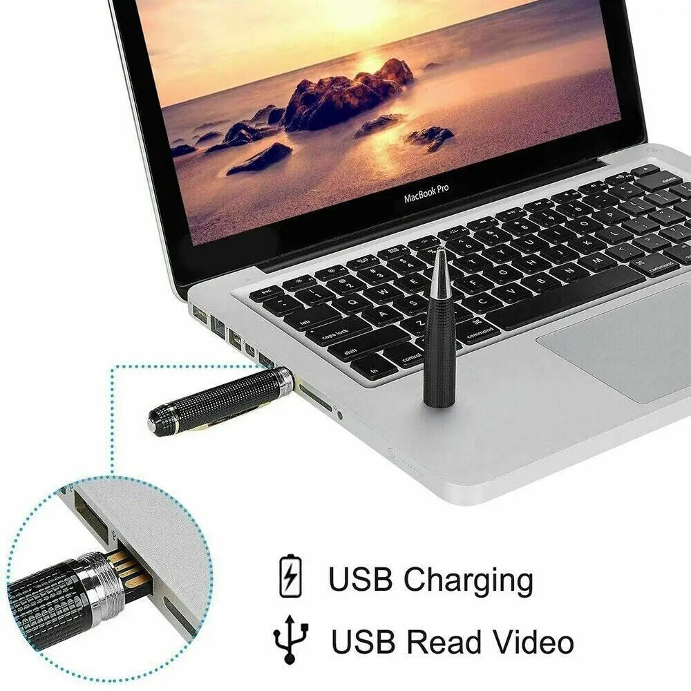 Hidden Cam Pocket Pen Camera 1080P HD Mini Body Video Recorder DVR Security USB Gm Service Guy