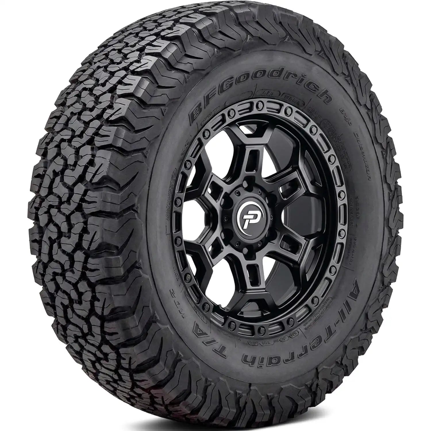 BFGoodrich All Terrain TA KO2 LT255/55R18 tire, rugged off-road tire with durable tread for versatile driving conditions.