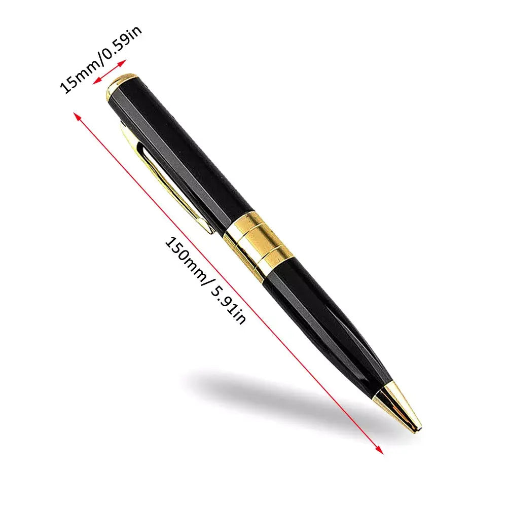 Mini pen camera by Gm Service Guy with 1080P HD video recording, hidden pocket design, and audio recording for security and surveillance.