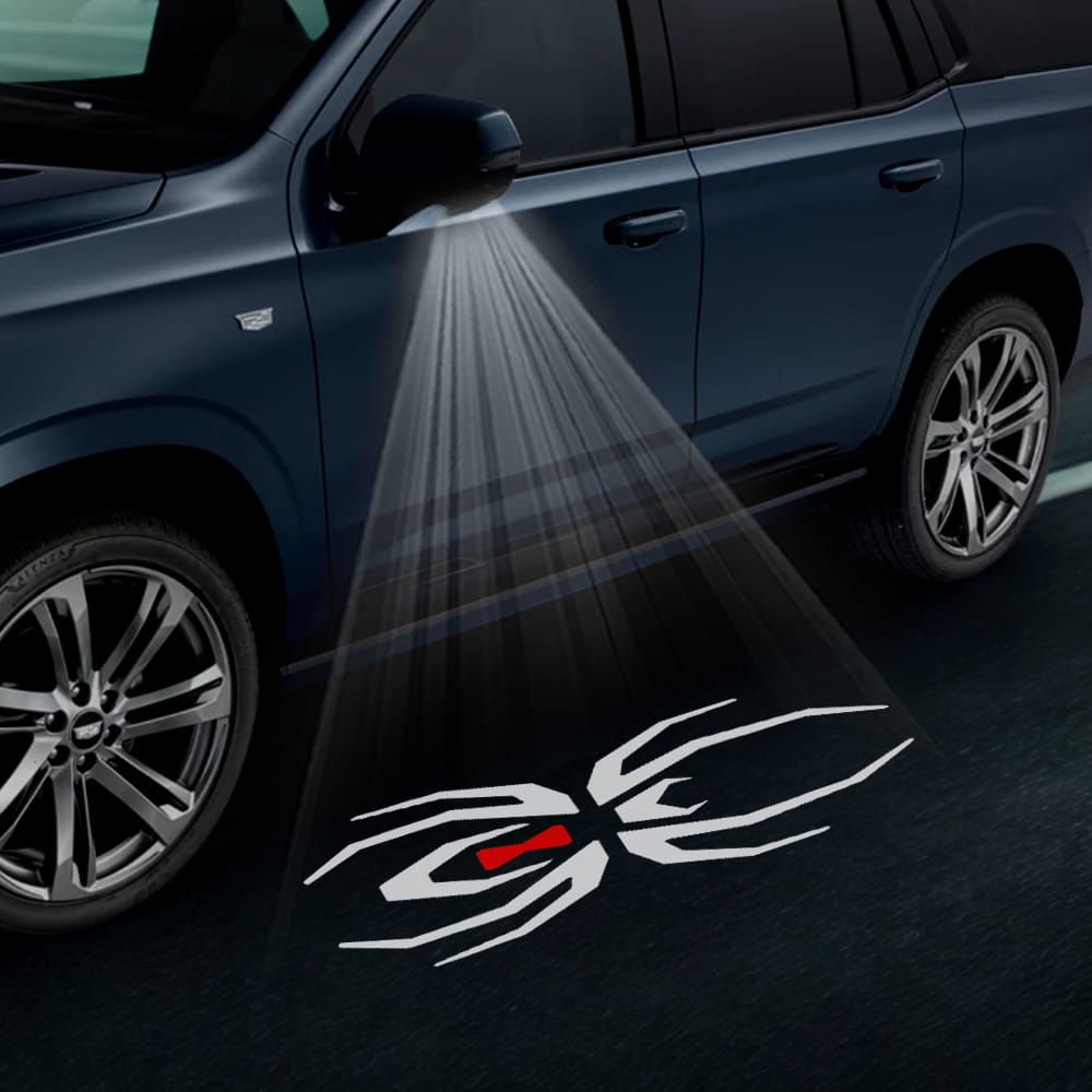 Cadillac Escalade 4th/5th Gen Premium Under Side Wing Mirror Projector Puddle Lights Various Designs 2015-2026 Custom Puddle Lights