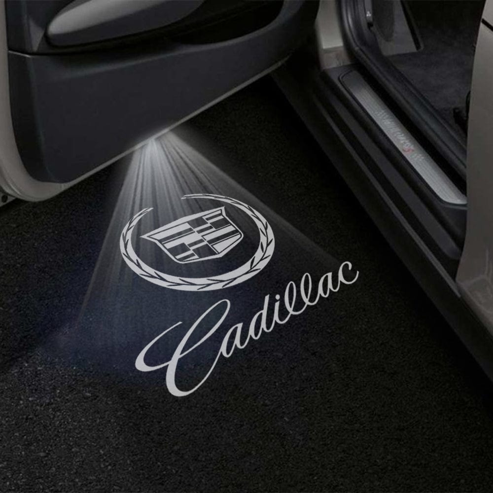 Custom Puddle Lights Cadillac Escalade ESV Premium Under Door Projector Puddle Lights Various Designs 2021-2026, side view