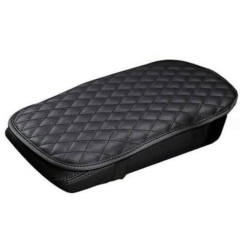 DailySale Car Armrest Pad Cover PU Leather Fit for SUV Truck Car
