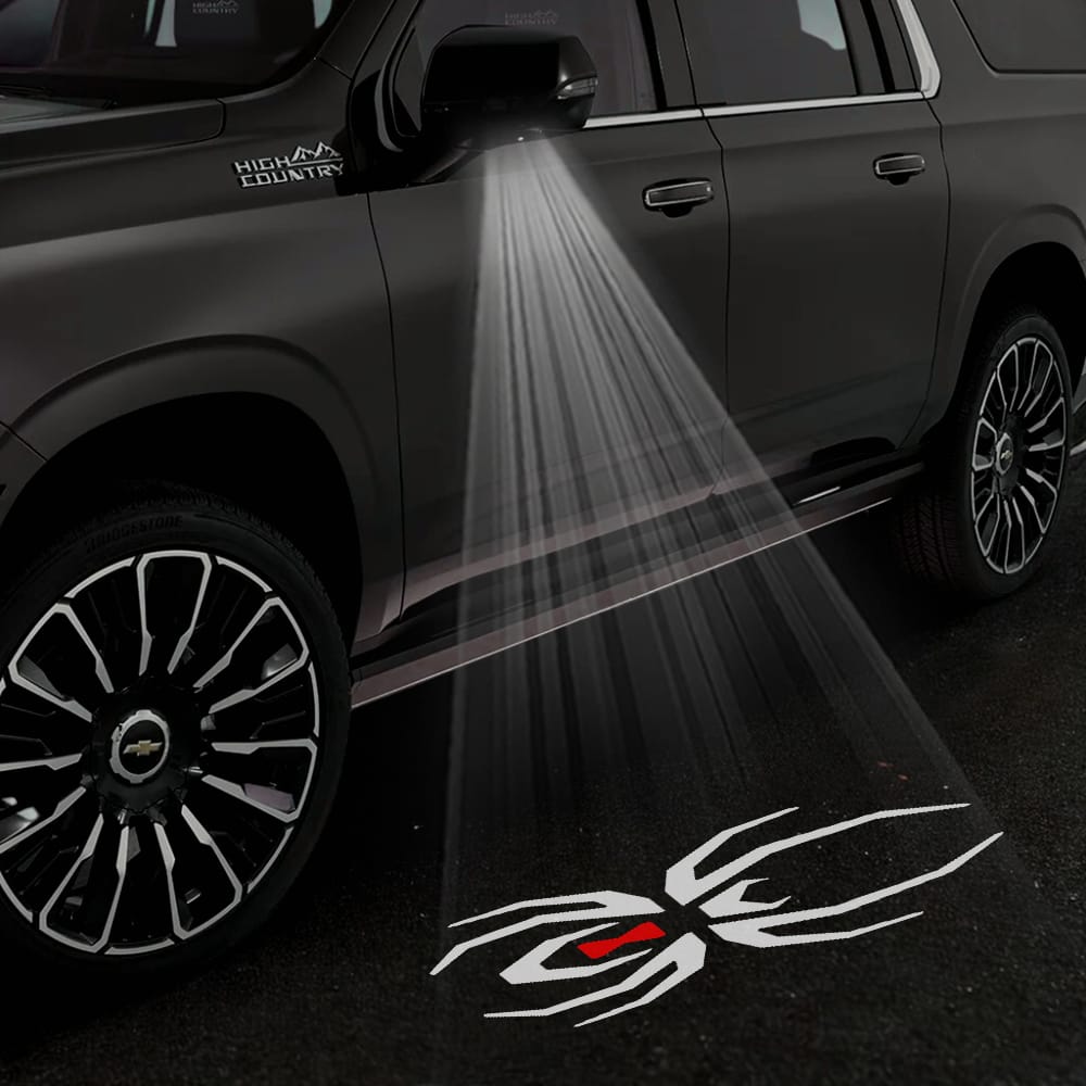 Chevrolet Tahoe 4th/5th Gen Premium Under Side Wing Mirror Projector Puddle Lights Various Designs 2015-2026 Custom Puddle Lights