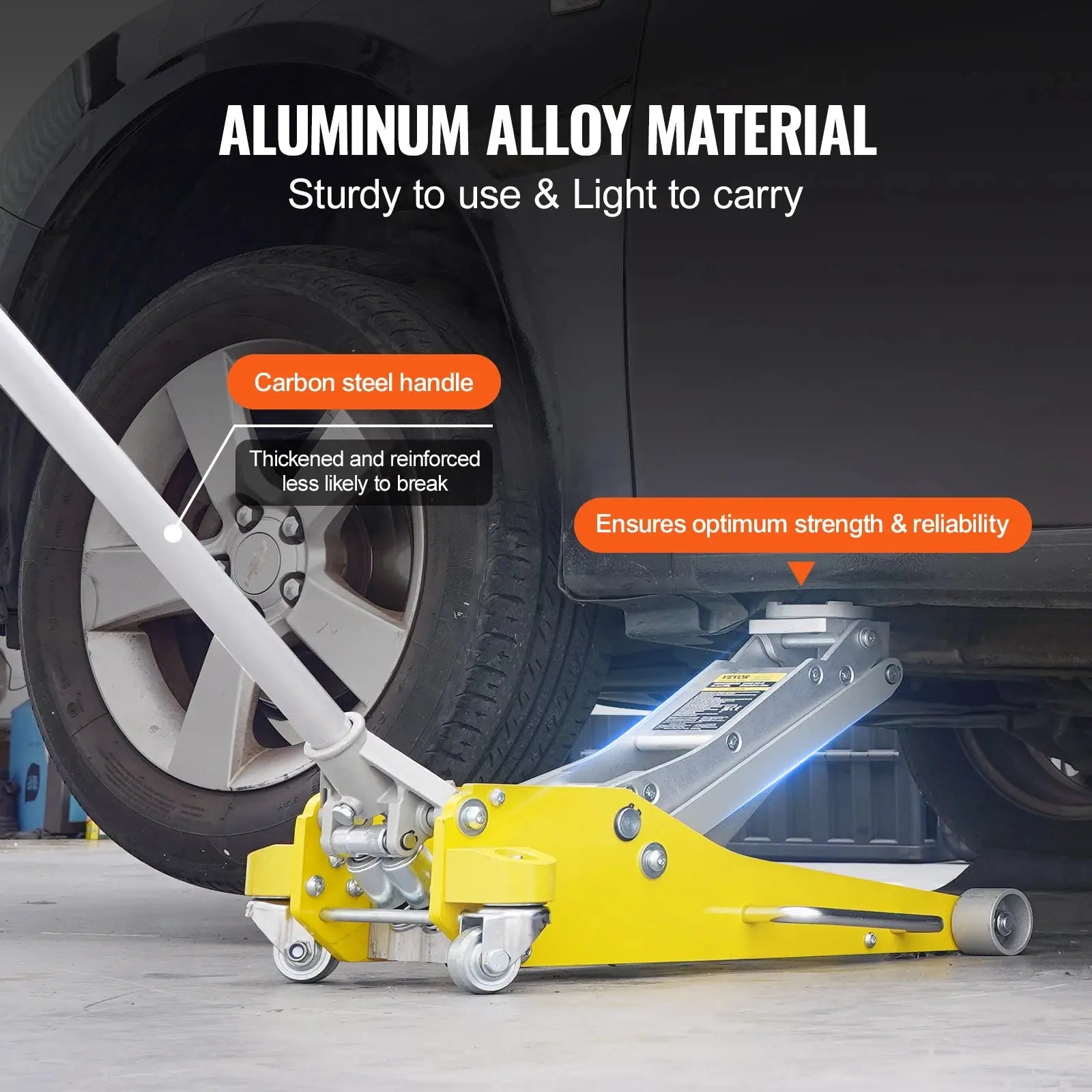 SucceBuy 3T/2T Floor Jack Aluminum Hydraulic Racing Jack Hydraulic Car Jack with Dual Piston Quick Lift Pump for Auto Repaire Gm Service Guy