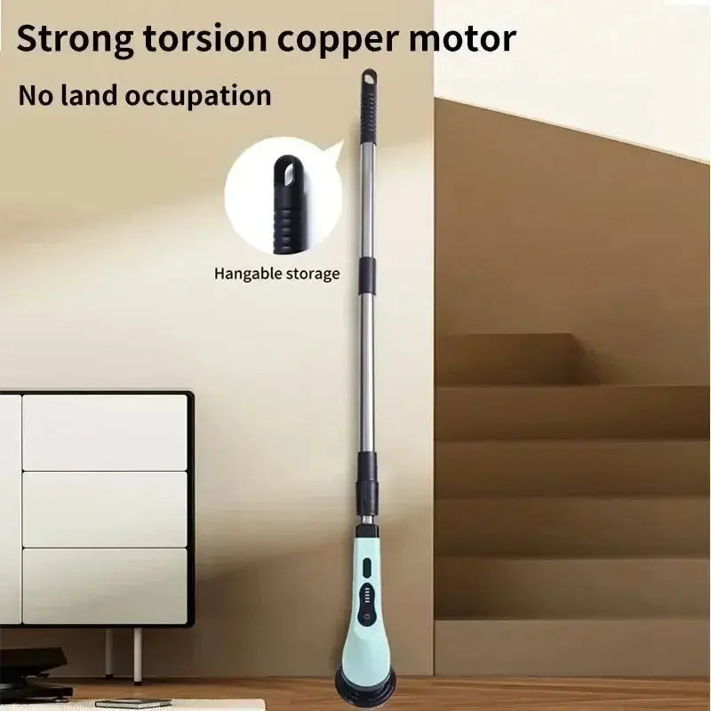9-in-1 Multifunctional Wireless Electric Cleaning Brush Household Kitchen Bathroom Brush USB Handheld Rotating Cleaning tools Gm Service Guy