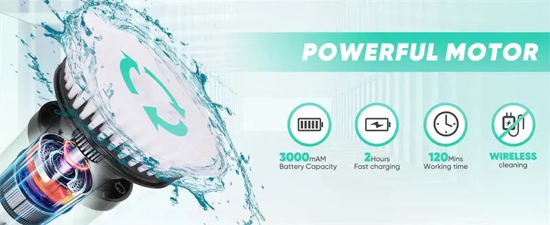 9-in-1 Multifunctional Wireless Electric Cleaning Brush Household Kitchen Bathroom Brush USB Handheld Rotating Cleaning tools Gm Service Guy