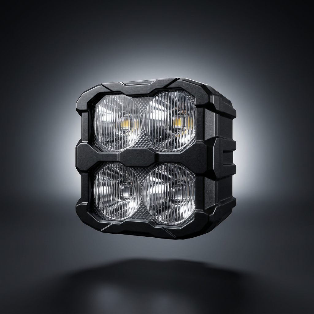 M&R Automotive 2022+ Hummer EV Ditch Lights PRO installed on the vehicle's front, providing enhanced visibility and style