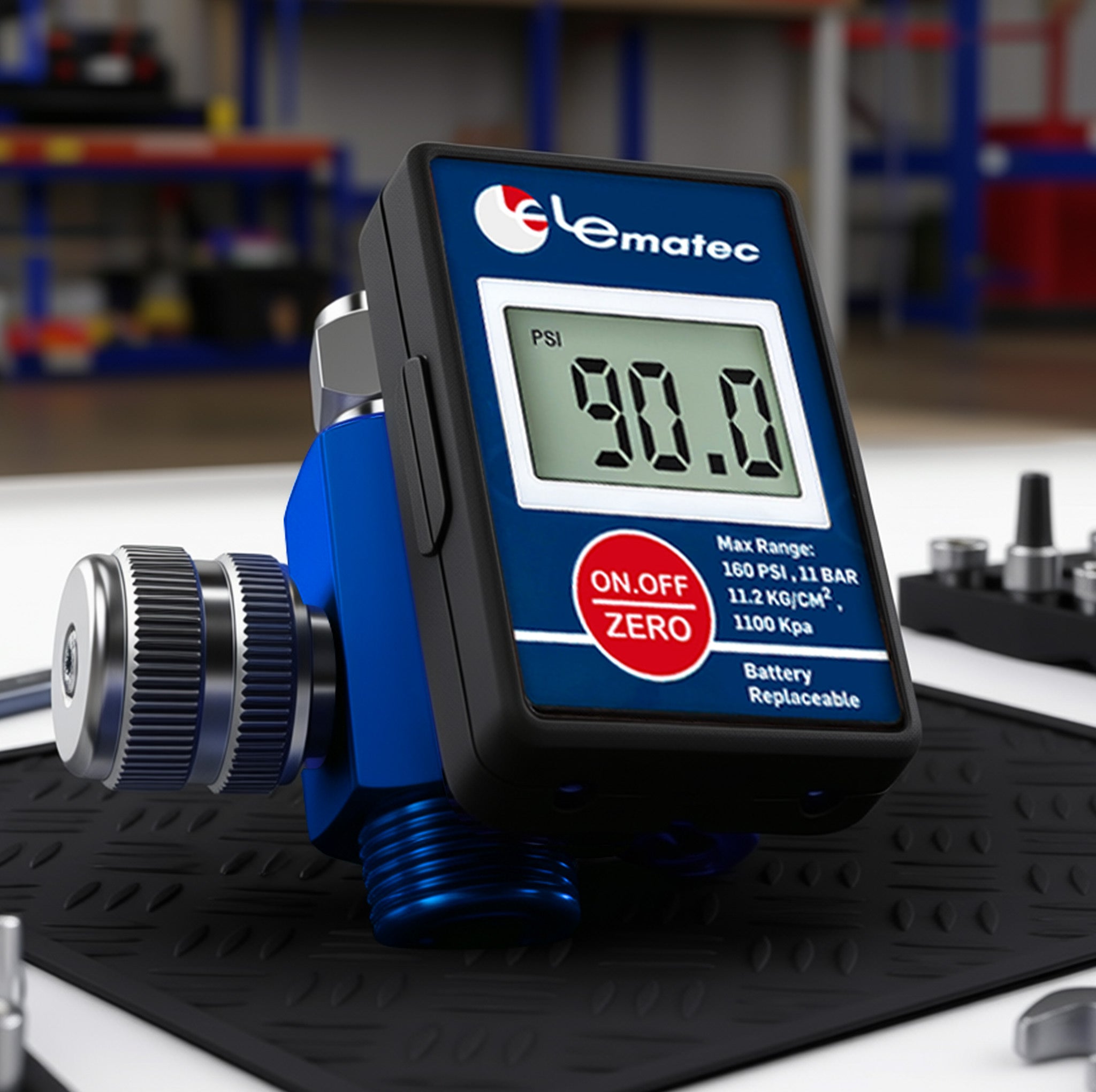 Pro Air Tools Digital Air Pressure Regulator with LCD display, compact heavy-duty design, 160 PSI range for precise pressure control.