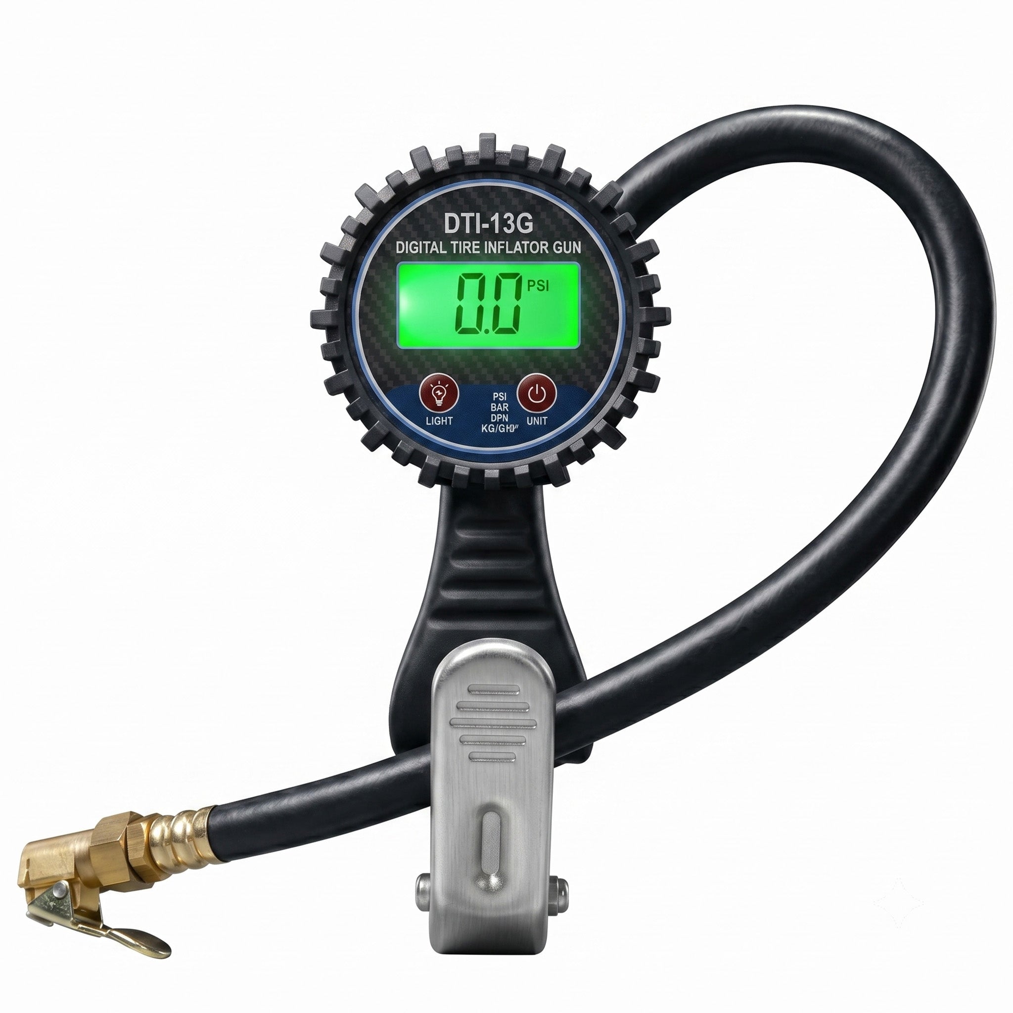 Pro Air Tools DTI-13G digital tire inflator with heavy-duty design, precision gauge, and digital display for accurate inflation.