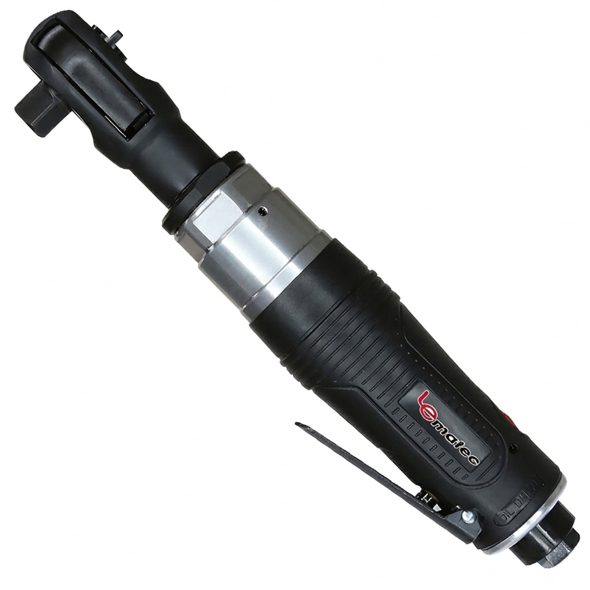 Pro Air Tools LE-R2550B 1/2-inch air ratchet wrench showing a lightweight, safe, and powerful pneumatic tool in use.
