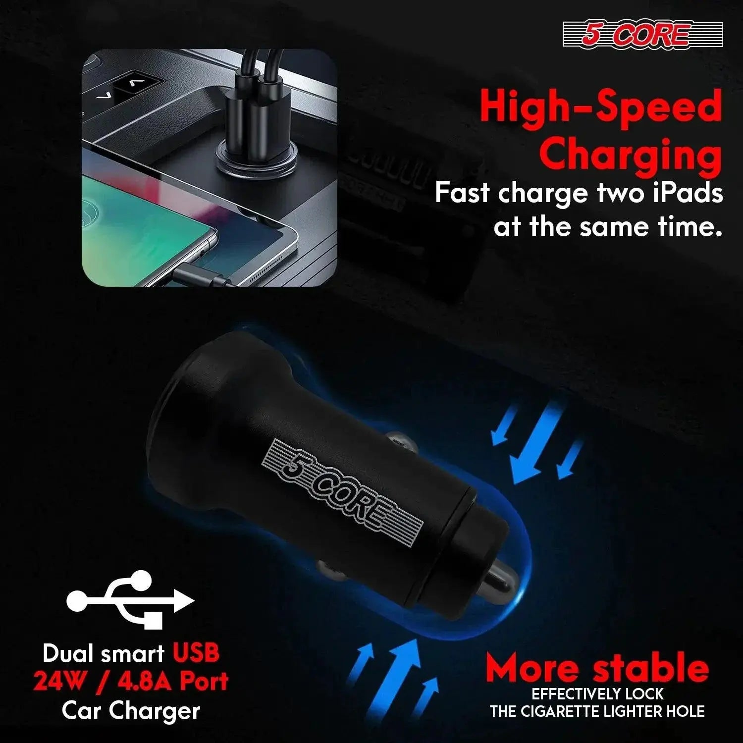 5Core SpeedCharge Car USB-C Adapter MANDOTOS