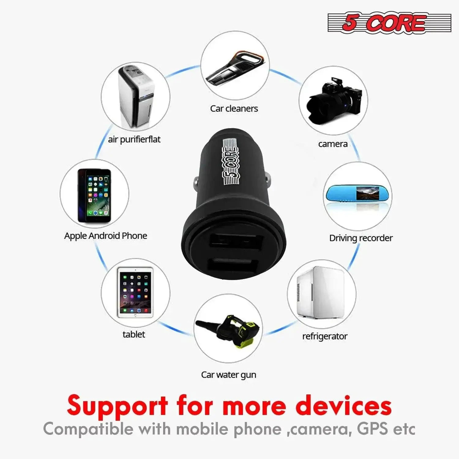 5Core SpeedCharge Car USB-C Adapter MANDOTOS