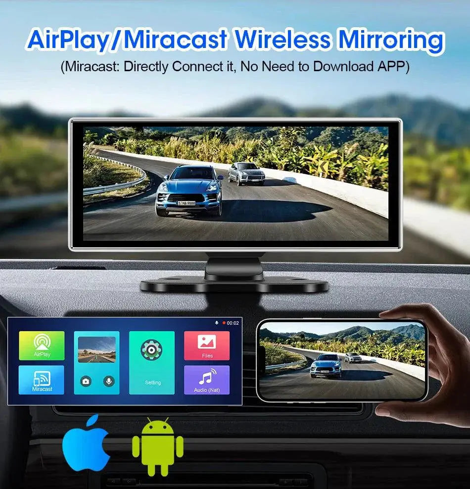 Dash Cam 10.11.26" with 4K Resolution and GPS MANDOTOS